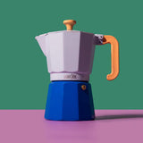 Cafetière Électrique Moka Portable 300ml – 6 Tasses Espresso Maison, 480W, Aluminium & ABS Blanc Laiteux