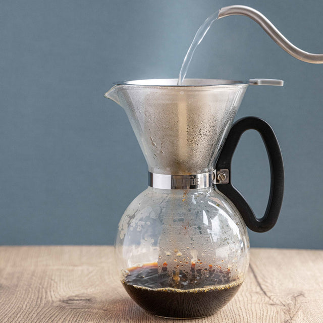 La Cafetière Pour Over Coffee Maker with Reusable Filter, 8-Cup