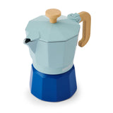 La Cafetière Venice Aluminium Stovetop Espresso Maker 3 Cup - Sky Blue
