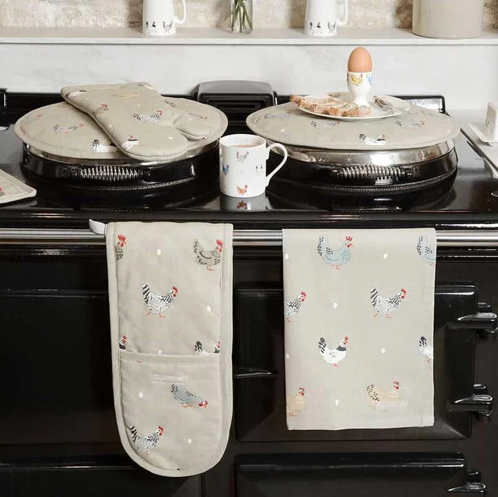 Sophie Allport Lay A Little Egg Hen Tea Towel (Set of 2)