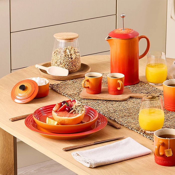 Le Creuset Stoneware Cafetière with Metal Press 1L - Rose Quartz
