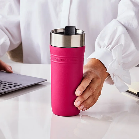 Le Creuset On The Go Travel Mug 350ml - Berry
