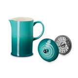 Le Creuset Stoneware Cafetière with Metal Press 1L - Bleu Riviera