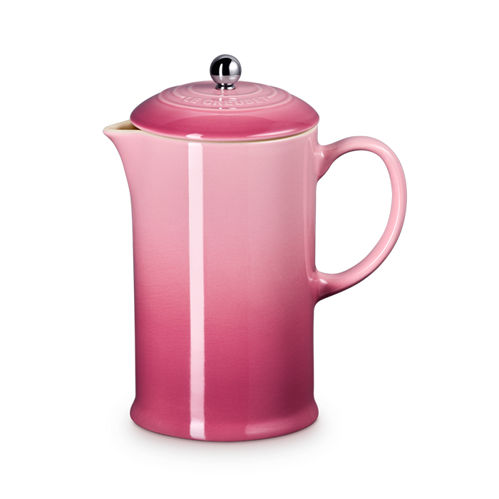 Le Creuset Stoneware Cafetière with Metal Press 1L - Rose Quartz