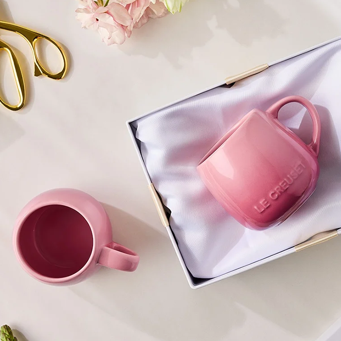 Le Creuset Stoneware Coupe Mug 320ml - Rose Quartz