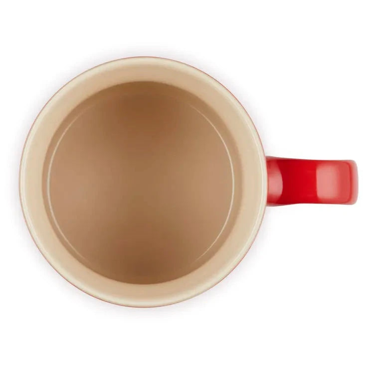 Le Creuset Stoneware Holly 200ml Cappuccino Mug - Cerise I Redber Coffee