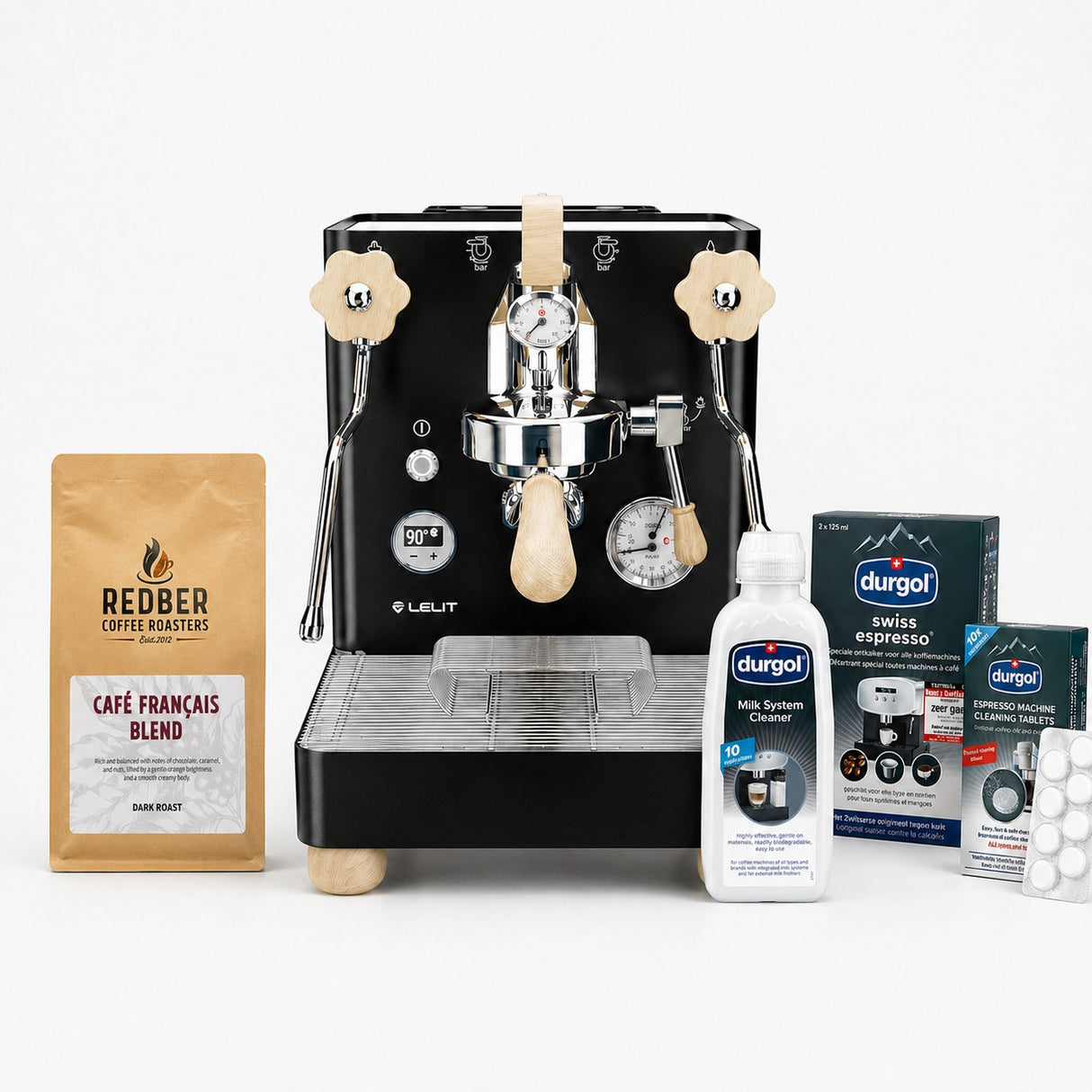Lelit Bianca Dual Boiler Espresso Coffee Machine - Black