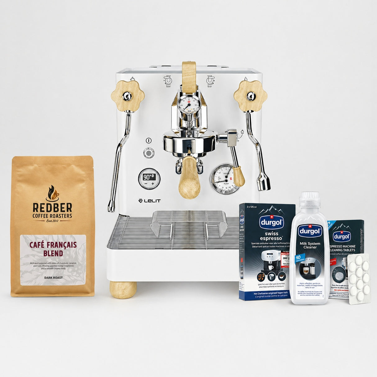 Lelit Bianca Dual Boiler Espresso Coffee Machine - White