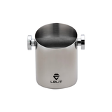 Lelit Cylindrical Knock Box with Cloth & Brush