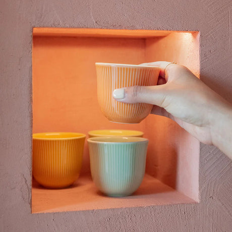 Loveramics Brewers 250ml Embossed Cappuccino / Drip Coffee Tasting Cup - Yellow