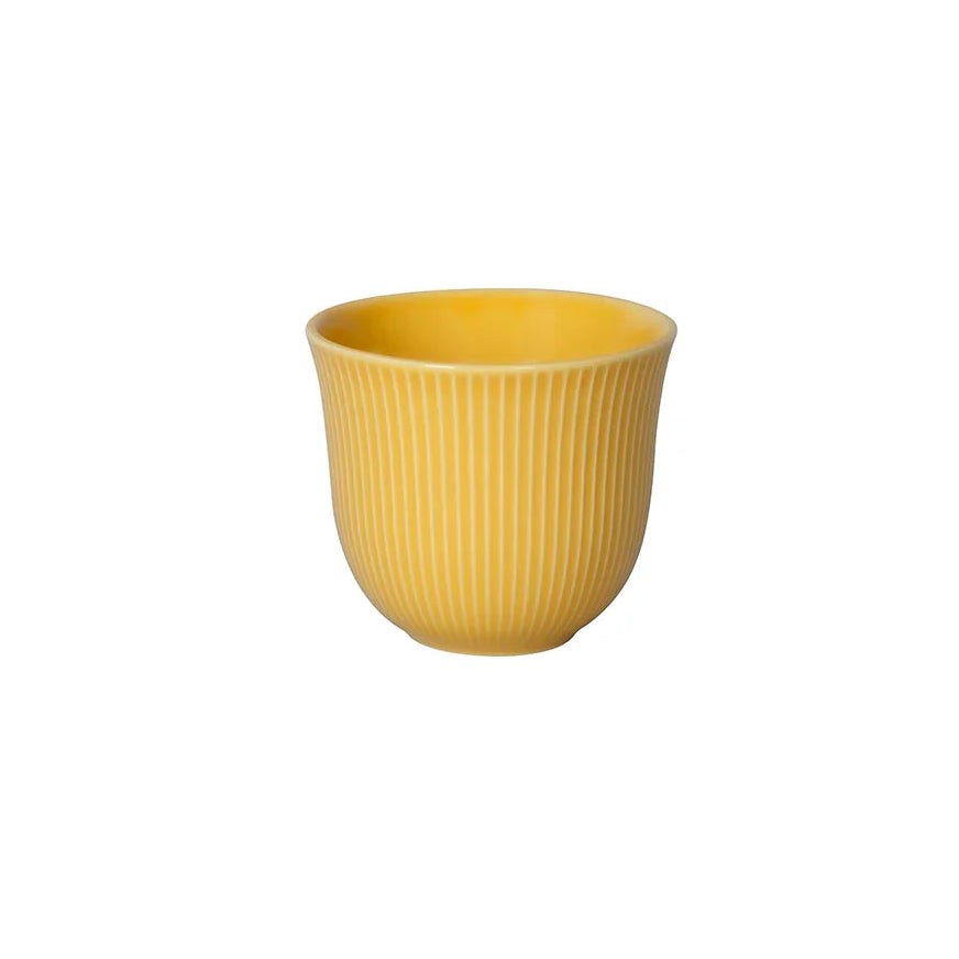 Loveramics Brewers 250ml Embossed Cappuccino / Drip Coffee Tasting Cup - Yellow