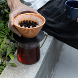 Loveramics Flatbed Coffee Dripper 200ml with Holder - Orange