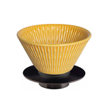 Loveramics Flatbed Coffee Dripper 200ml with Holder - Yellow