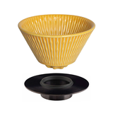 Loveramics Flatbed Coffee Dripper 200ml with Holder - Yellow