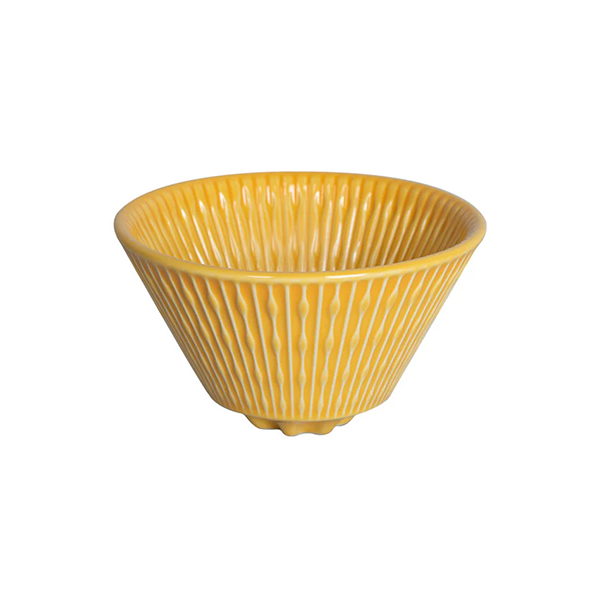 Loveramics Flatbed Coffee Dripper 200ml with Holder - Yellow