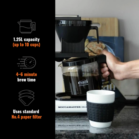 Moccamaster KBG Select Filter Coffee Machine - Matt Black