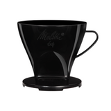Melitta Filtercone 1x4 (4 Cup) Coffee Dripper with Two Outlets - Black