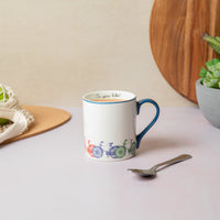 Mikasa Straight-Sided Porcelain Mug, 280ml - Bike, Redber Coffee