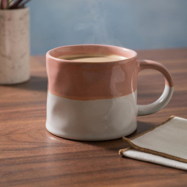 Mikasa Ombre Pink & Wite Mug, 350ml