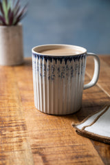 Mikasa Blue Textured Mug, 410ml
