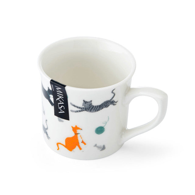 Mikasa Cat Fluted Mug, 250ml