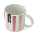 Mikasa Pink & Red Stripe Mug, 380ml