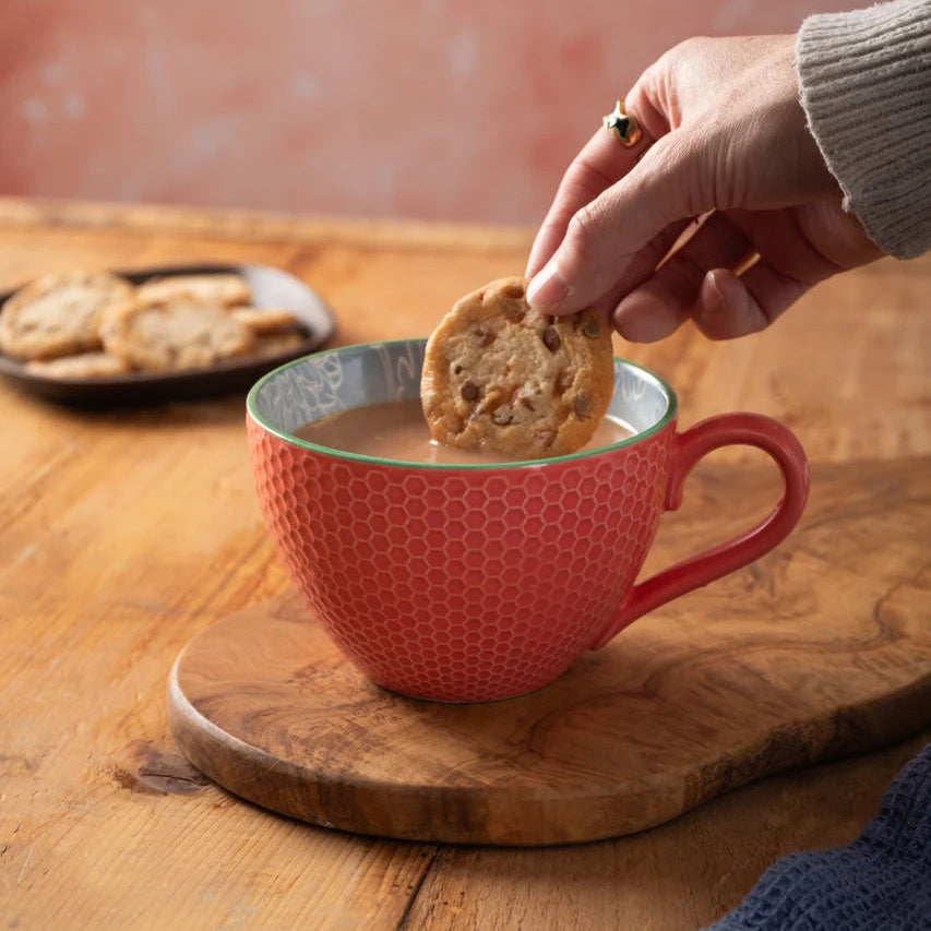 Mikasa Stoneware Mug, 330ml - Grey Floral