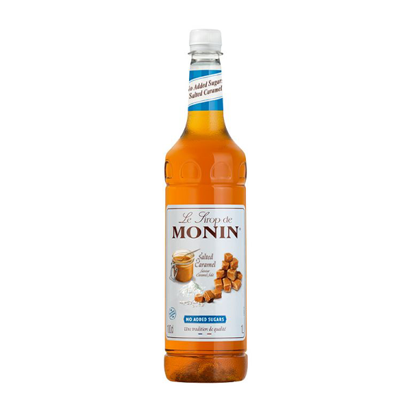 Monin Coffee Syrup 1L - Sugar Free Salted Caramel