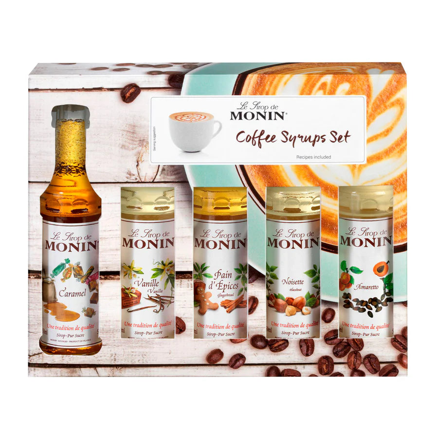 Monin Syrup Gift Set 5 x 5cl - Coffee Gift Set