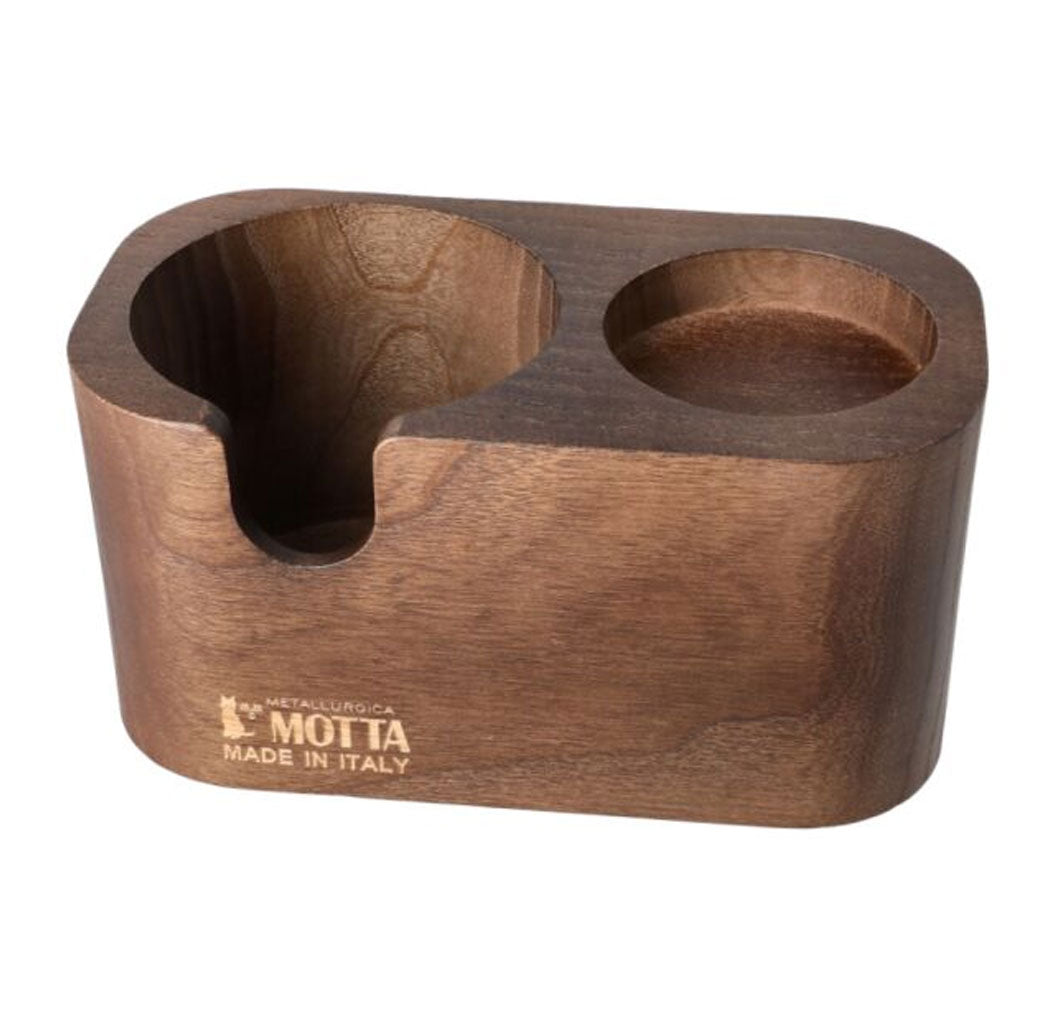 Motta Wooden Coffee Tamping Stand with Two Positions