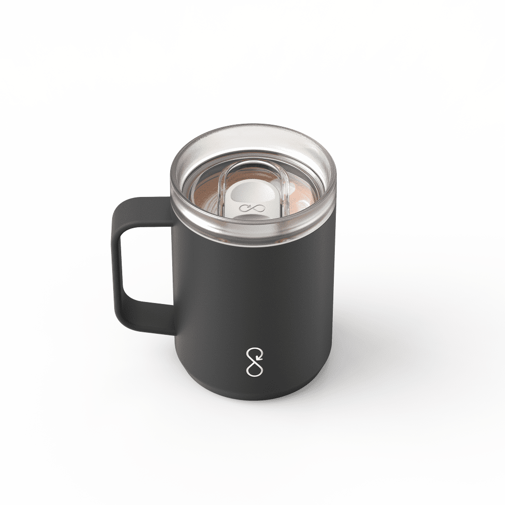 Ocean Bottle Travel Mug 350ml - Obsidion Black I Redber Coffee