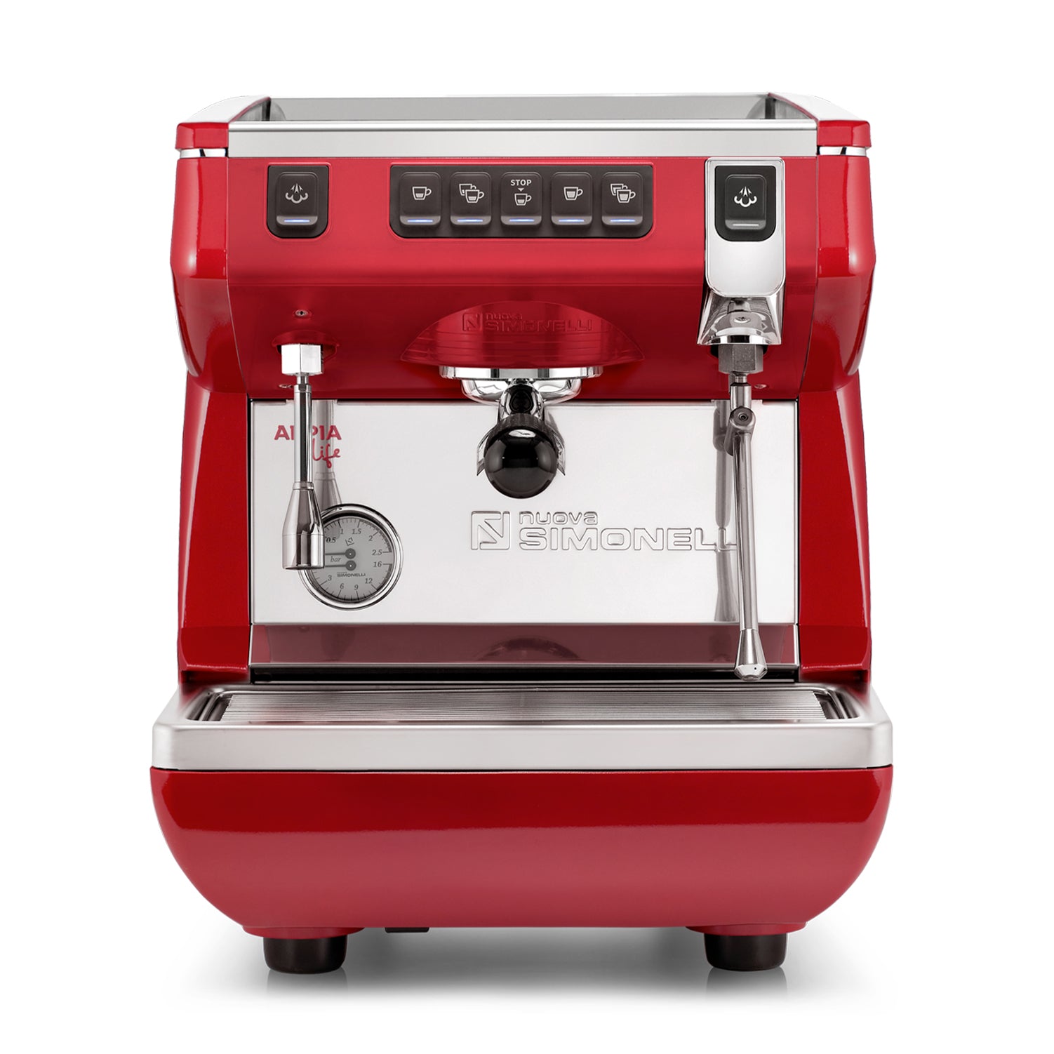 nuova SIMONELLI エスプレッソマシン レッド Nuova Simonelli - Appia Life 1 Group Compact Espresso Coffee