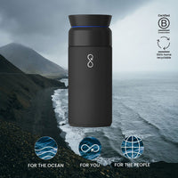 Ocean Bottle Brew Flask 350ml - Obsidian Black