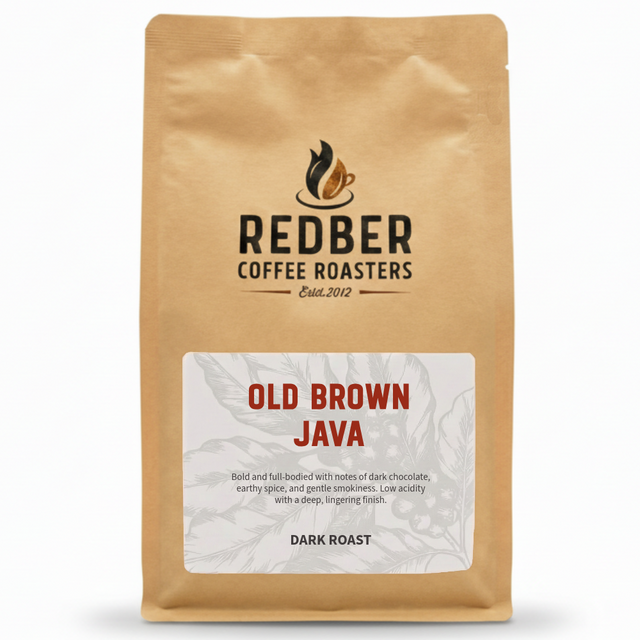 Java Codffe Old Brown Java Coffee Beans | Dark Roast Indonesian Coffee – Redber Coffee