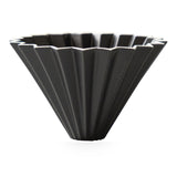 Origami Ceramic Medium Coffee Dripper - Matte Black