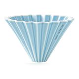 Origami Ceramic Medium Coffee Dripper - Matte Blue