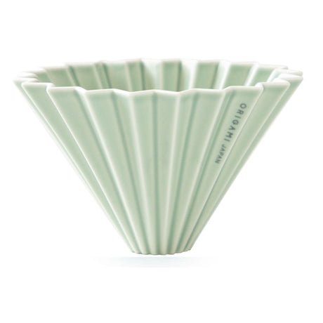 Origami Ceramic Medium Coffee Dripper - Matte Green
