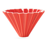 Origami Ceramic Medium Coffee Dripper - Red