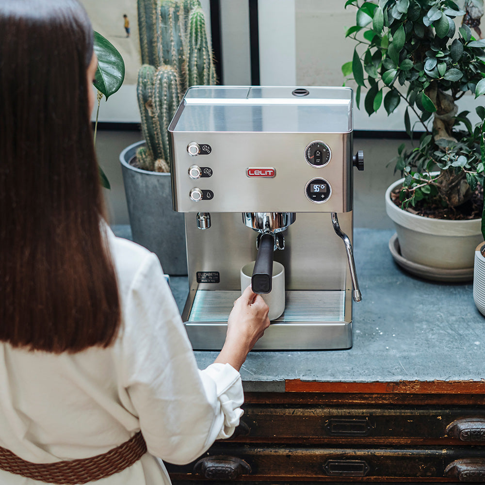 Lelit Elizabeth Dual Boiler Espresso Coffee Machine - Brushed Stainless Steel