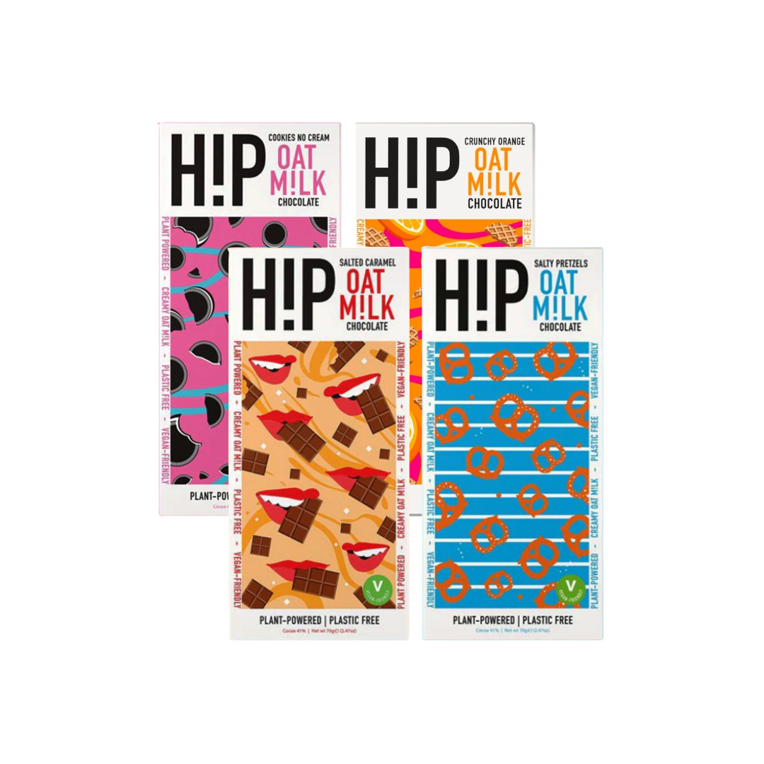 HIP Oat Milk Chocolate Bar 4 Pack Bundle