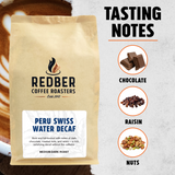 PERU SAN MARTIN SWISS WATER DECAF COFFEE - Dark Roast Coffee