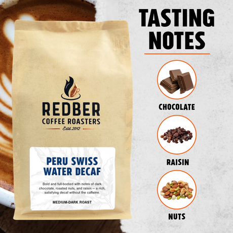PERU SAN MARTIN SWISS WATER DECAF COFFEE - Dark Roast Coffee