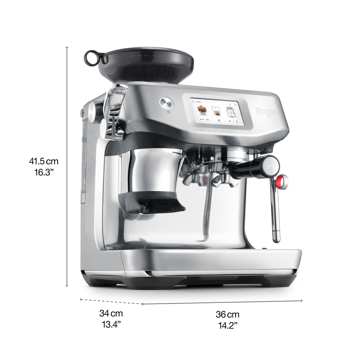 Sage the Barista Touch Impress Bean to Cup Coffee Machine - Stainless Steel