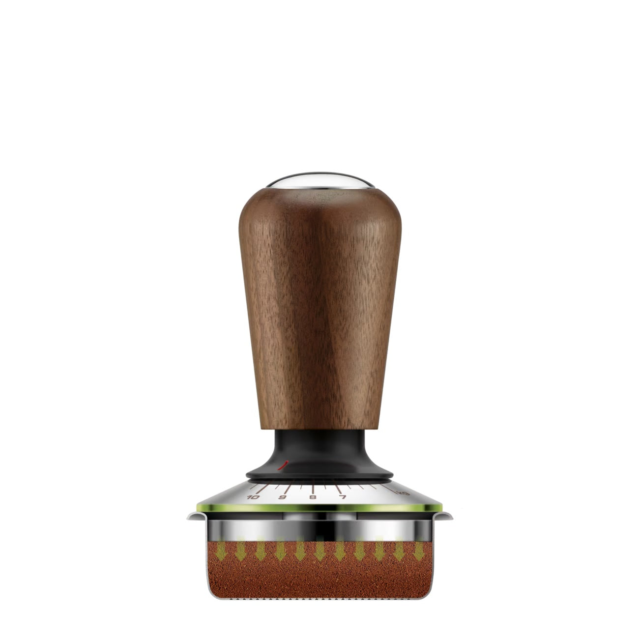 LANLYSEN 58 Mm Espresso-Tamper – Kalibriert, Edelstahl, Mit Rückstellfeder Und Druckfeedback