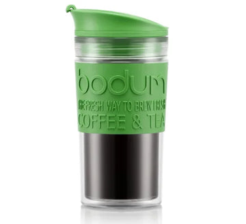 Bodum Travel Mug, Plastic, 0.35 , 12 oz - Green I Redber Coffee
