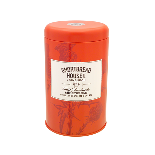 Shortbread House of Edinburgh - Handmade Shortbread Biscuits with Dark Chocolate & Orange 140g