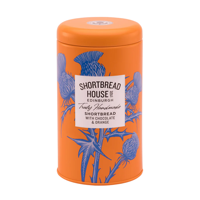Shortbread House of Edinburgh - Handmade Shortbread Biscuits with Dark Chocolate & Orange 140g