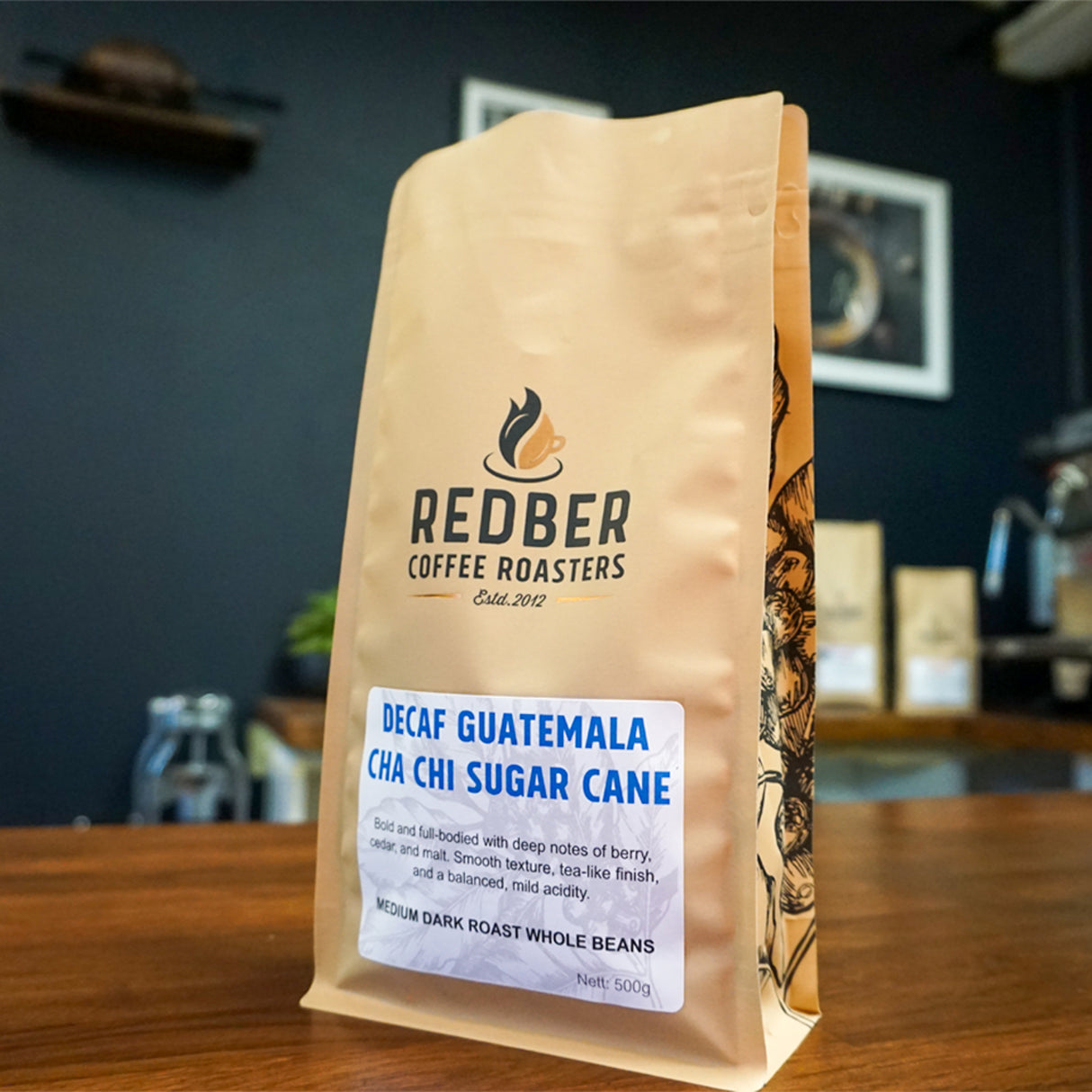 Redber Guatemala Cha Chi Decaf – smooth and rich medium dark roast