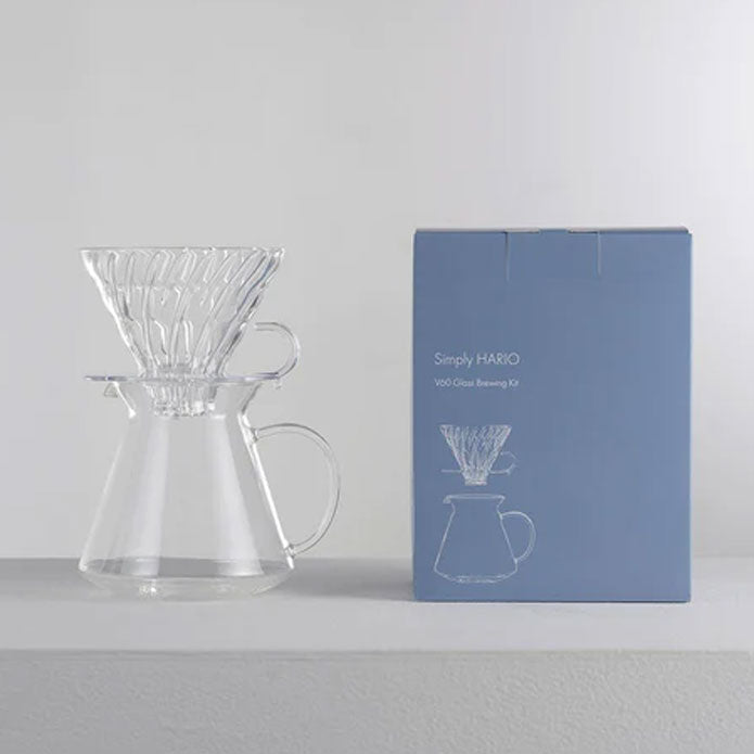 Hario V60 Glass Coffee Brewing Kit