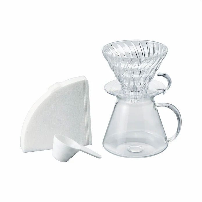 Hario V60 Glass Coffee Brewing Kit